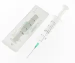 Шприц 2-х компонентный, 20 мл, шприц в комплекте с иглой, 50 шт, 21G (0.80х40) фото 2