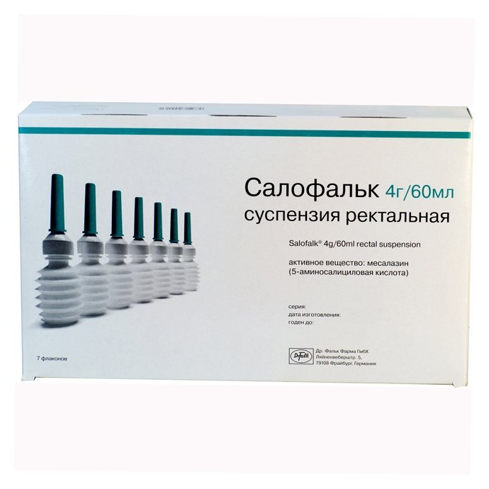 Салофальк, 66.6 мг/мл, суспензия ректальная, 60 мл, 7 шт. фото