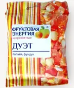 Фруктовая энергия Смесь Фрути дуэт, 45 г, 1 шт, фундук-папайя фото