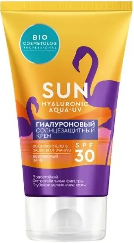 Bio cosmetolog professional крем солнцезащитный гиалуроновый, крем, 150 мл, 1 шт, SPF 30 фото