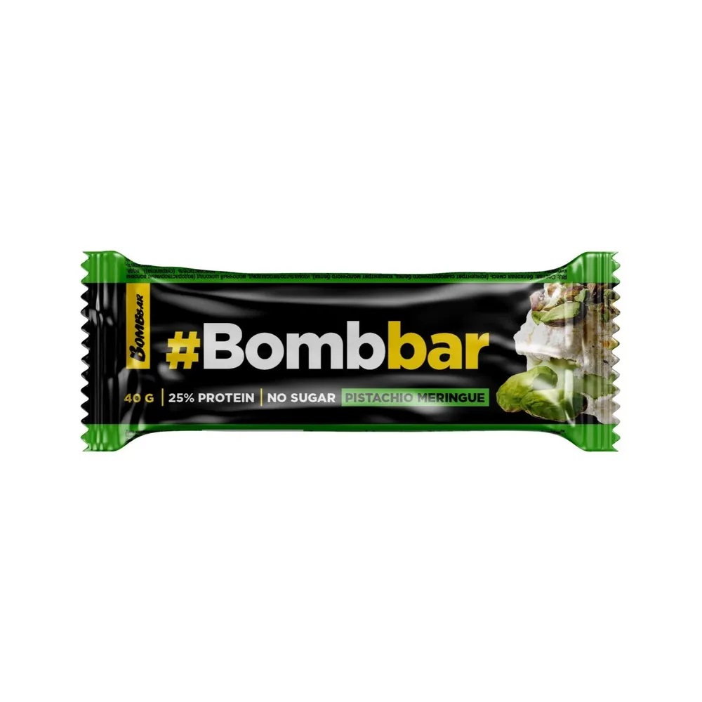 Bombbar батончик глазированный, батончик, 40 г, 1 шт, фисташковая меренга фото