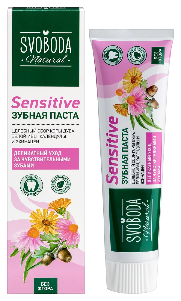 Svoboda Natural sensitive Зубная паста, паста зубная, 124 г, 1 шт. фото