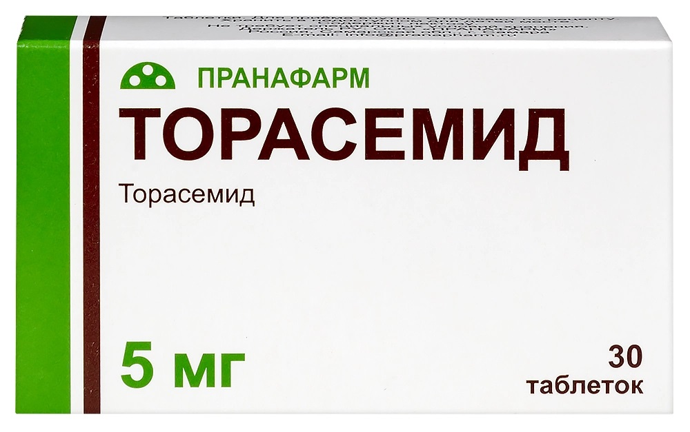Торасемид, 5 мг, таблетки, 30 шт. фото