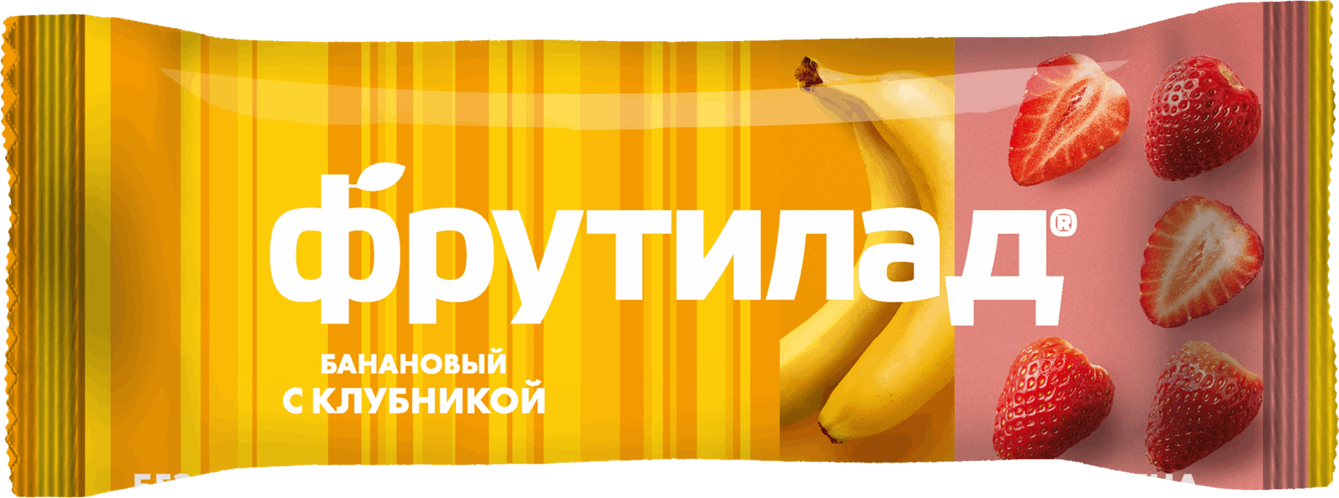 Фрутилад, батончик, 30 г, 1 шт, клубника + банан фото