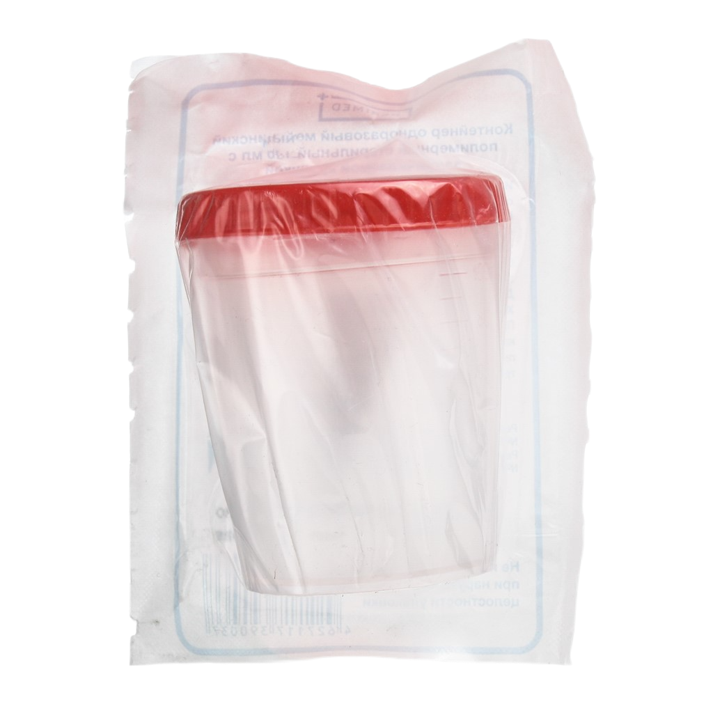 Контейнер для биопроб, 60 мл, 1 шт, стерильный фото