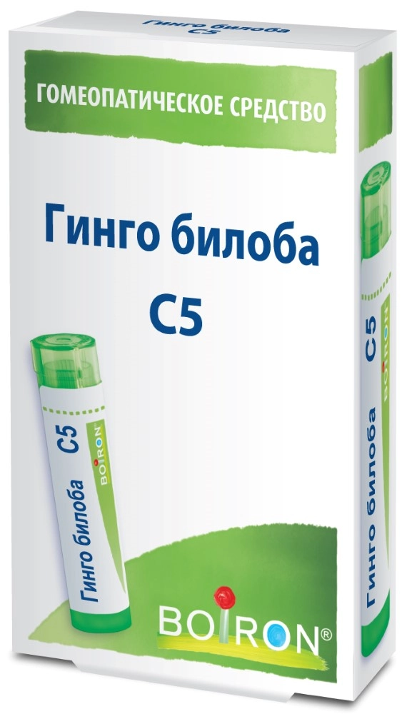 Гинго билоба C5, гранулы гомеопатические, 4 г, 1 шт. фото