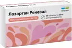 Лозартан Реневал, 25 мг, таблетки, покрытые пленочной оболочкой, 30 шт. фото