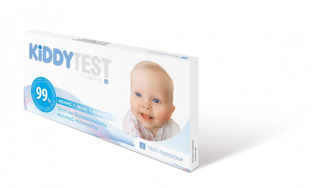 Kiddy test Classic Тест на беременность, тест-полоска, 2 шт. фото