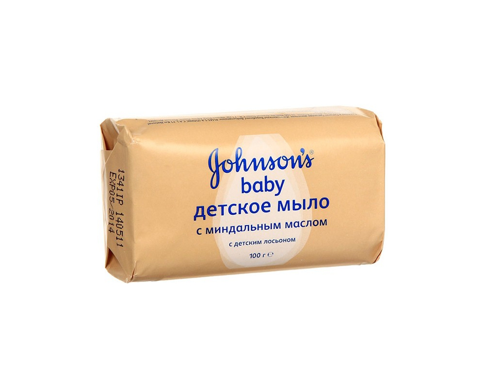 Johnson's baby мыло детское, мыло детское, 100 г, 1 шт, с миндальным маслом фото