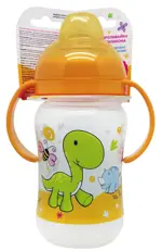Dino&Rhino Поильник-непроливайка с носиком из силикона, 6+ мес, 270 мл, 1 шт. фото