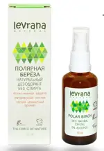 Levrana Дезодорант Полярная береза, дезодорант-спрей, 50 мл, 1 шт, без аромата фото