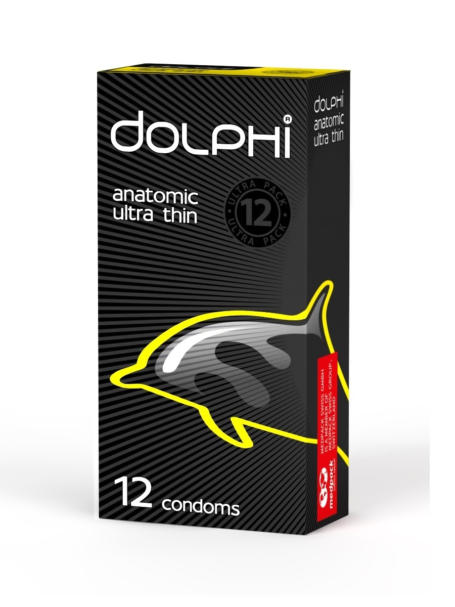 Dolphi Презервативы сверхтонкие, презерватив, 12 шт, анатомической формы фото