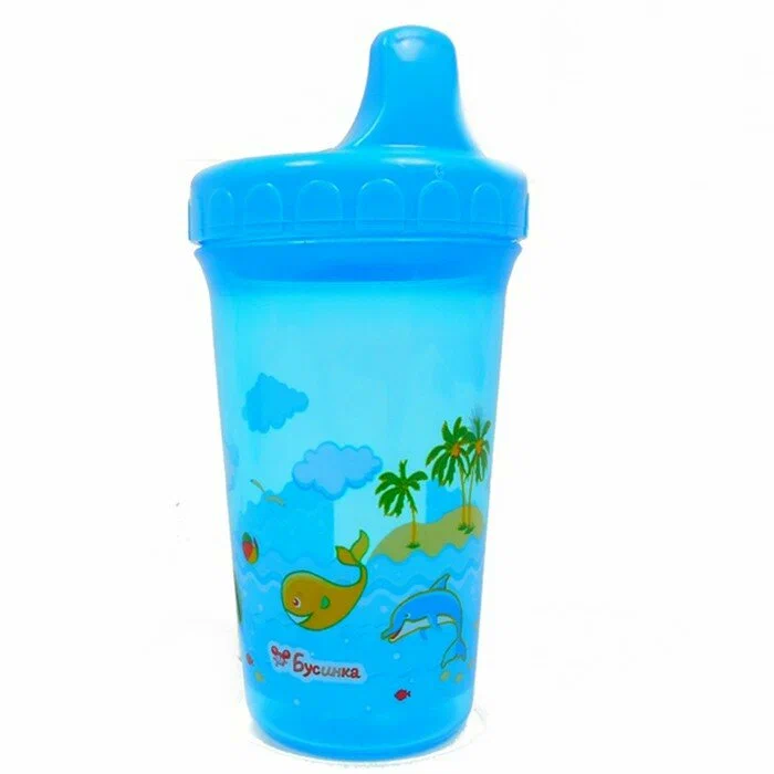 Бусинка поильник-непроливайка с носиком, 300 мл, 1 шт, арт. 1210 фото