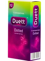Презервативы Duett Dotted, 12 шт, с точечной структурой фото