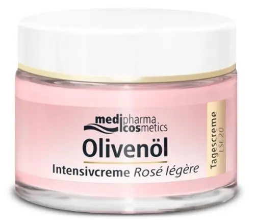 Medipharma cosmetics olivenol крем для лица интенсив роза дневной легкий lsf 20, крем для лица, 50 мл, 1 шт. фото