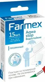 Farmex Пластырь водостойкий, пластырь, 15 шт. фото