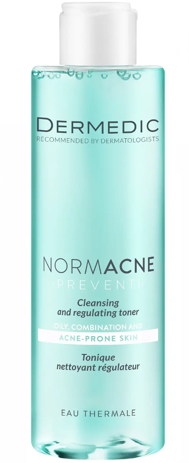 Дермедик Normacne Cleansing and regulating toner, тоник для лица, 200мл, 1 шт, для жирной кожи фото
