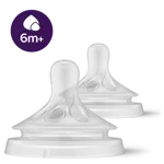 AVENT Natural Response соска силиконовая для густой пищи, 2 шт, 6+ мес, арт. SCY966/02 фото 2