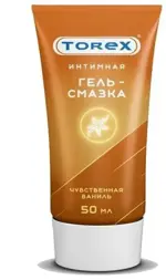 Torex гель-смазка интимная чувственная ваниль, гель, 50 мл, 1 шт. фото