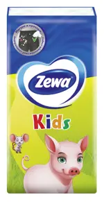 Zewa Kids платки носовые бумажные, 100 шт, 10х10 фото 3
