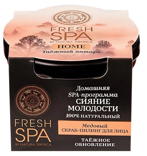 Natura SIiberica Fresh SPA Home Скраб-пилинг для лица медовый Таежный янтарь, скраб, 75 мл, 1 шт. фото