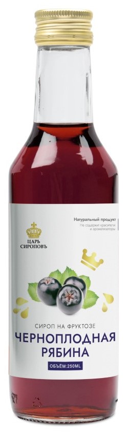 Черноплодная рябина Сироп на фруктозе, сироп, 250 мл, 1 шт. фото