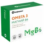 Биафишенол Омега 3 Магний B6, капсулы, 80 шт, 40+40 фото 