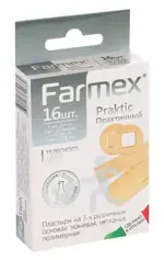 Farmex Пластырь практичный, пластырь, 16 шт. фото