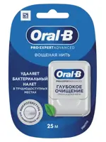 Oral-b Pro-Expert Advanced Зубная нить вощеная Глубокое очищение, 25 м, 1 шт, мята фото