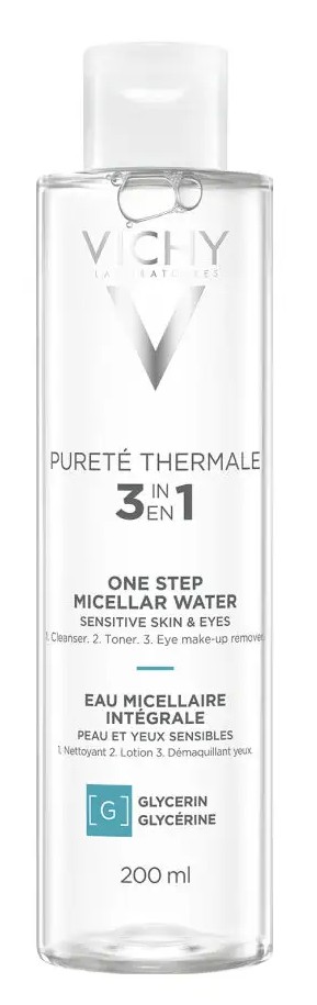 Vichy Purete Thermale Мицеллярная вода с минералами, мицеллярная вода, 200 мл, 1 шт, для чувствительной кожи фото