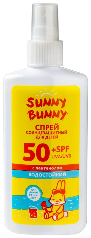 Санни Банни Спрей солнцезащитный для детей с пантенолом, 150 мл, 1 шт, SPF50 водостойкий фото