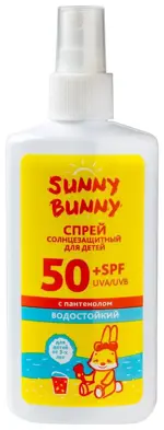 Санни Банни Спрей солнцезащитный для детей с пантенолом, 150 мл, 1 шт, SPF50 водостойкий фото