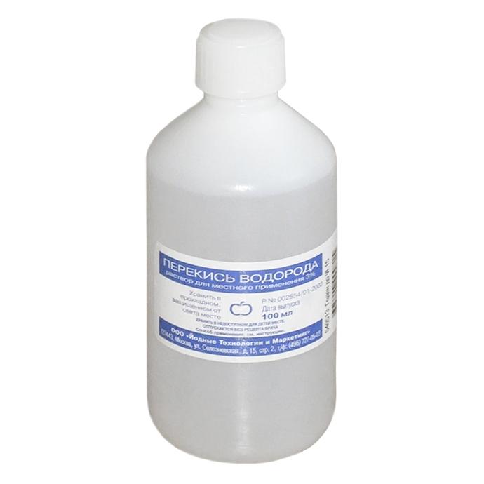 Перекись водорода, 3%, раствор для местного и наружного применения, 100 мл, 1 шт. фото