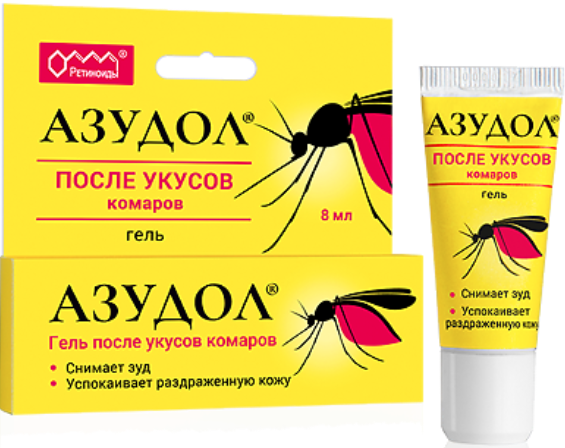 Азудол гель после укусов комаров, гель, 8 мл, 1 шт. фото