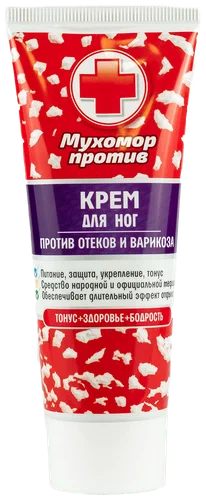 Мухомор против отеков и варикоза крем для ног, крем, 75 мл, 1 шт. фото