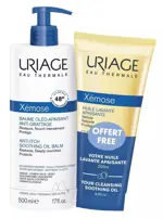 Uriage Xemose Бальзам липидовосстанавливающий 500 мл + Масло очищающее успокаивающее 200 мл, набор, 1 шт. фото 