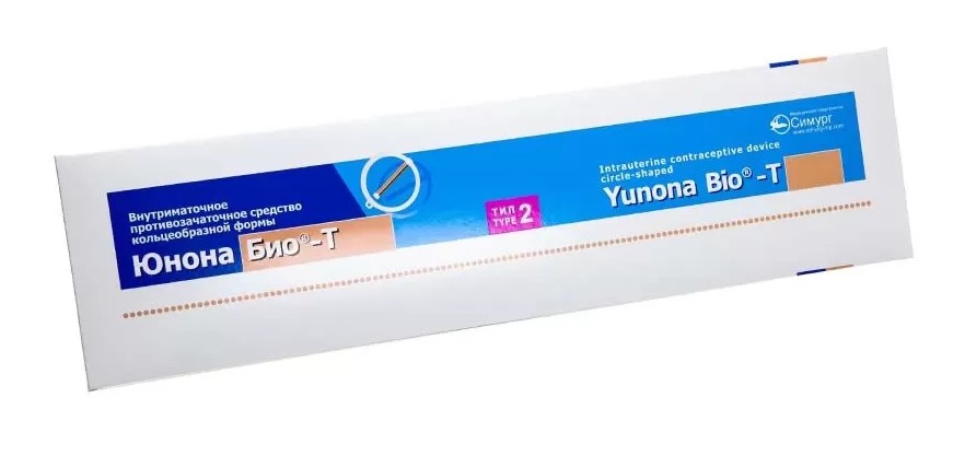 Спираль Юнона Био-Т Тип 2, спираль внутриматочная кольцеобразной формы, 1 шт, с медью фото