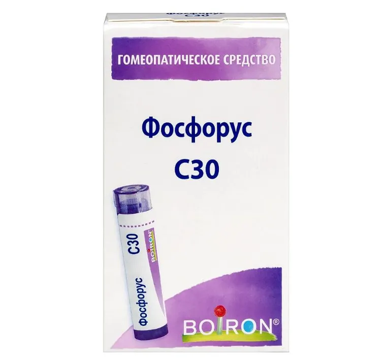 Фосфорус С30, гранулы гомеопатические, 4 г, 1 шт. фото