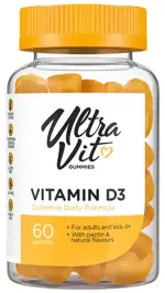 UltraVit витамин D3 Gummies, 600 МЕ, таблетки жевательные, 60 шт. фото