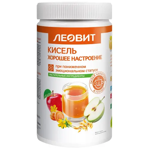Леовит кисель хорошее настроение, порошок, 400 г, 1 шт. фото