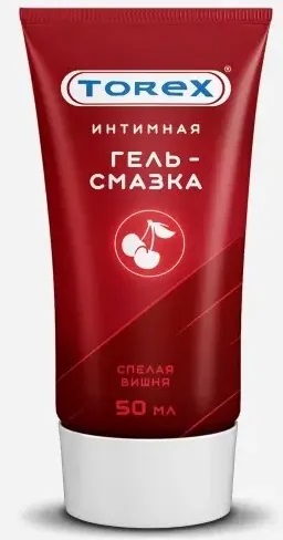 Torex Гель-смазка интимная, гель, 50 мл, 1 шт, спелая вишня, туба фото