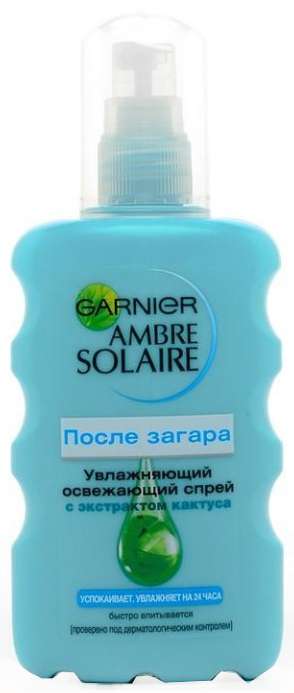 Garnier ambre solaire Спрей после загара успокаивающий, спрей, 200 мл, 1 шт. фото