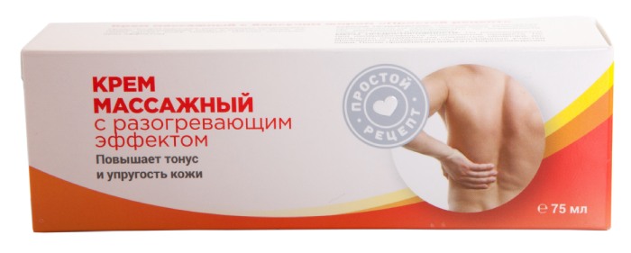 Простой рецепт Крем массажный с барсучьим жиром, крем для тела, 75 мл, 1 шт. фото