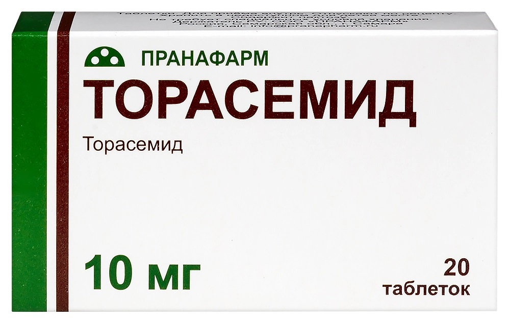 Торасемид, 10 мг, таблетки, 20 шт. фото
