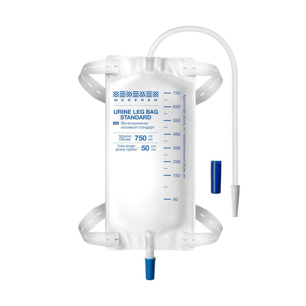 Mederen Standart Мочеприемник носимый, 750 мл, 1 шт, трубка 50 см фото