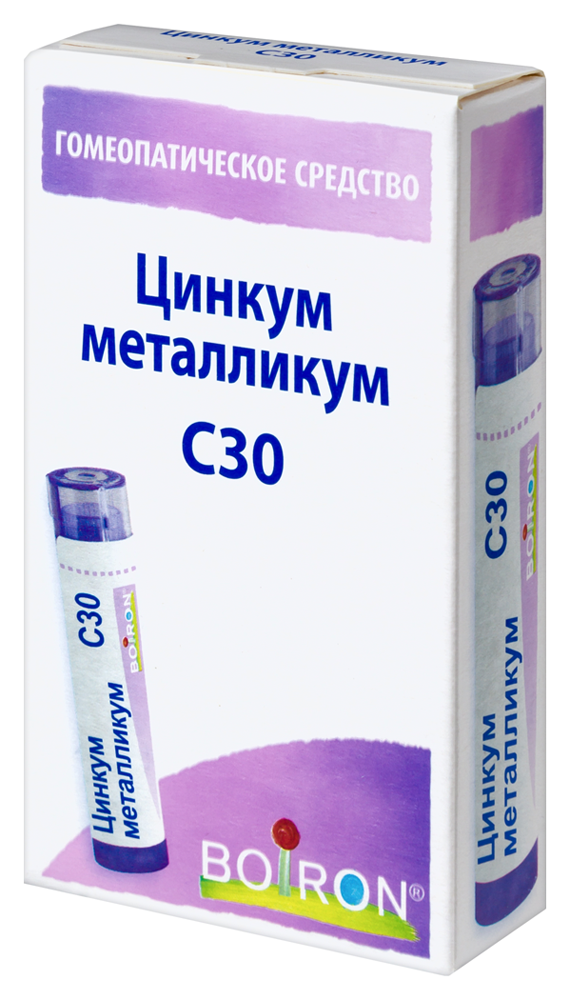 Цинкум металликум С30, гранулы гомеопатические, 4 г, 1 шт. фото