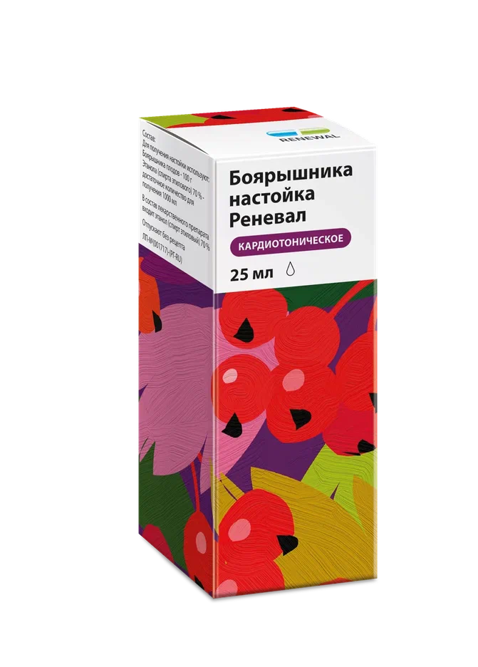 Боярышника настойка Реневал, настойка, 25 мл, 1 шт. фото