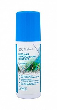 Ферстэйд Премиум Повязка жидкая аэрозольная, 50 мл, 1 шт. фото