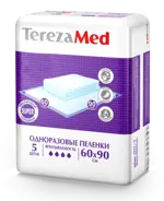 TerezaMed Super Пеленки одноразовые, 60 см х 90 см, 5 шт, 4 капли фото