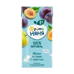 Фрутоняня Нектар, сок, 200 мл, 1 шт, яблоко + слива, с мякотью фото